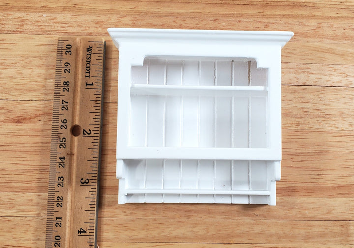 Dollhouse Miniature Hanging Shelf All White 1:12 Scale Kitchen Bathroom Furniture - Miniature Crush