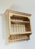 Dollhouse Miniature Hanging Shelf Kitchen or Bathroom 1:12 Scale Furniture Unfinished Wood - Miniature Crush
