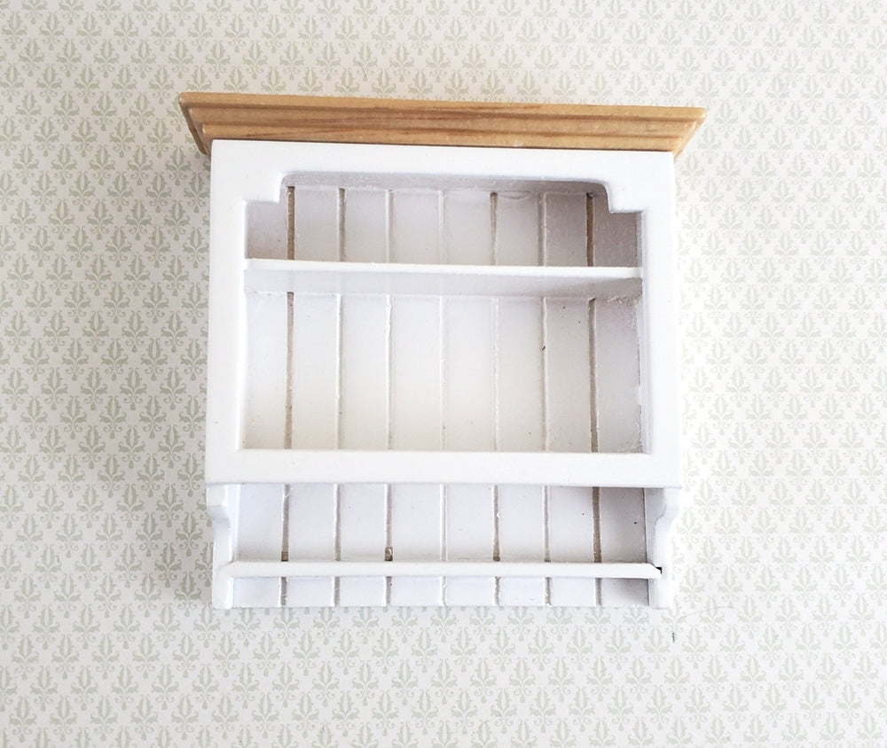 Dollhouse Miniature Hanging Shelf White 1:12 Scale Kitchen Bathroom Furniture - Miniature Crush