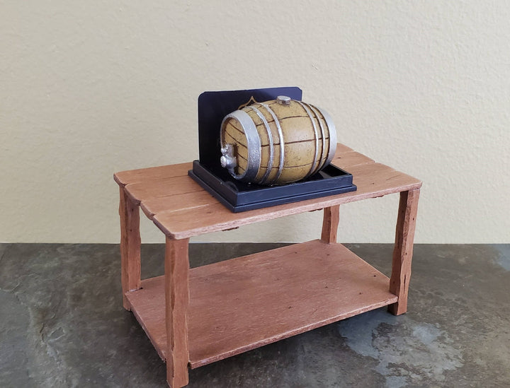 Dollhouse Miniature Keg with Tap Medium 1:12 Scale Keg Beer or Wine Cask Reutter - Miniature Crush