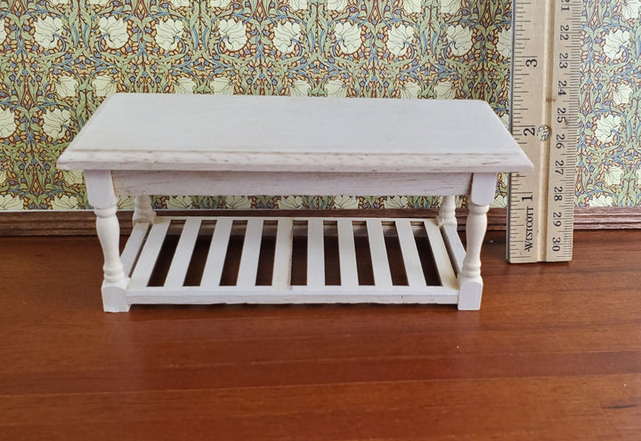 Dollhouse Miniature Large Kitchen Prep Table 1:12 Scale Unfinished Furniture - Miniature Crush