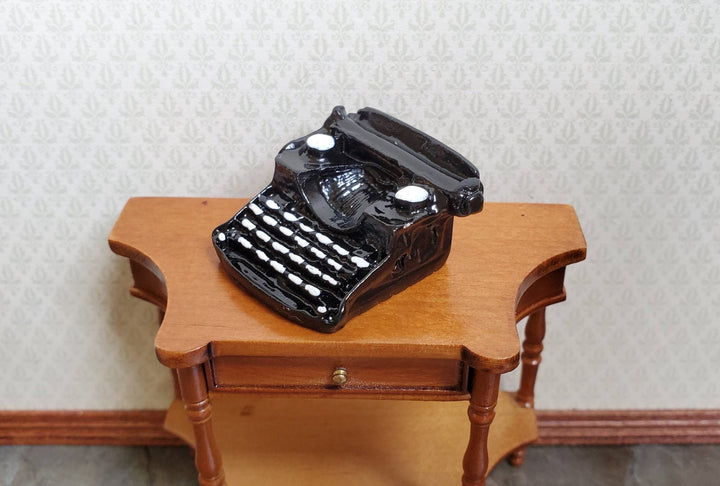 Dollhouse Miniature Manual Typewriter Vintage Style Black 1:12 Scale Accessories - Miniature Crush