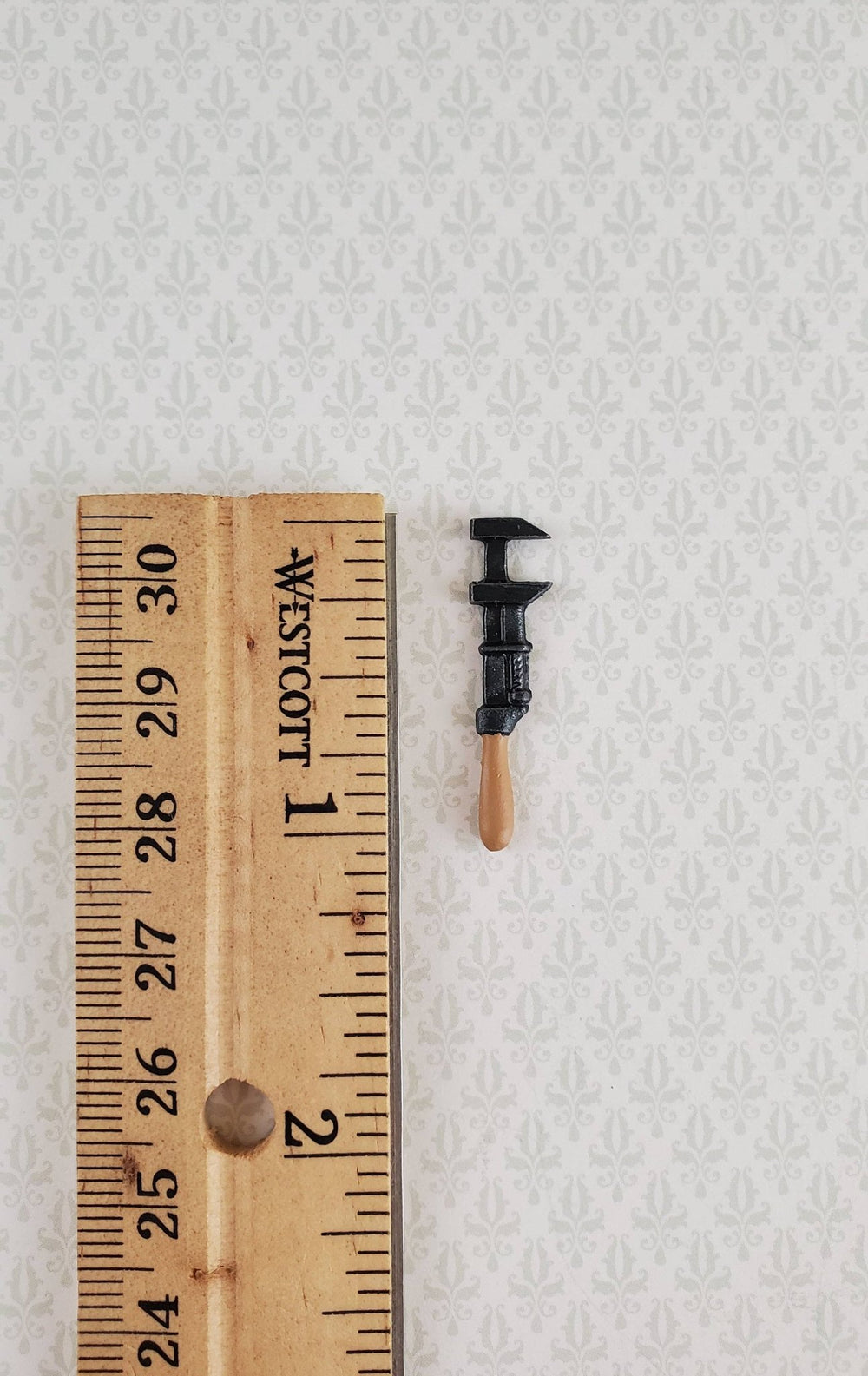 Dollhouse Miniature Monkey Wrench 1:12 Scale Pipe Tool Painted Metal - Miniature Crush