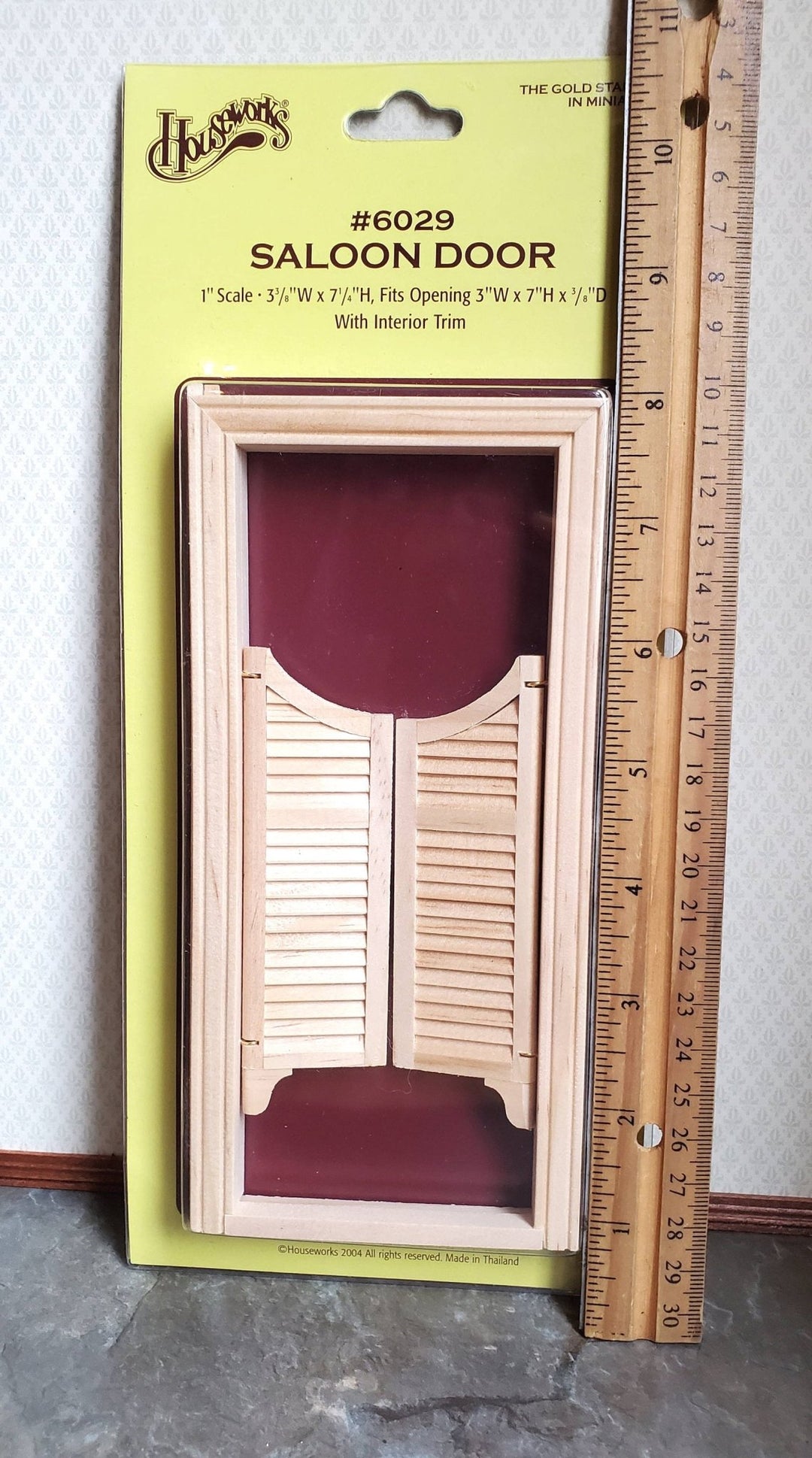 Dollhouse Miniature Old West Saloon Bar Door Split 1:12 Scale by Houseworks 6029 - Miniature Crush