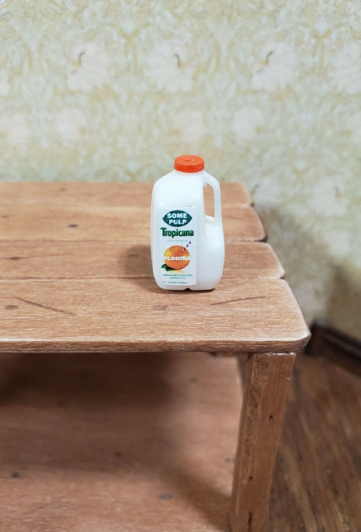 Dollhouse Miniature Orange Juice OJ Gallon Jug 1:12 Scale Food Kitchen Accessory - Miniature Crush