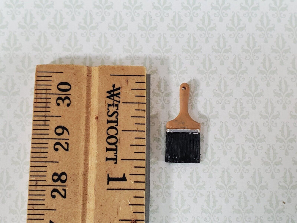 Dollhouse Miniature Paint Brush Large Size 1:12 Scale Painted Metal - Miniature Crush