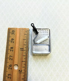 Dollhouse Miniature Paint Roller & Painting Pan 1:12 Scale Metal - Miniature Crush