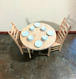 Dollhouse Miniature Place Setting Plates Bowls 12 Pieces 1:12 Scale White Metal - Miniature Crush