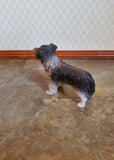Dollhouse Miniature Puppy Dog Australian Shepherd 1:12 Scale Pet Black & White - Miniature Crush