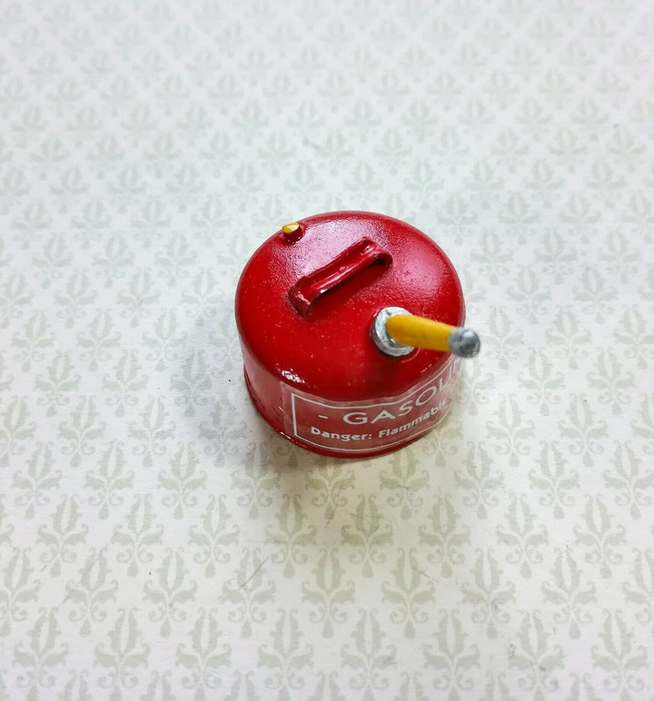 Dollhouse Miniature Red Gas Can Sir Thomas Thumb 1:12 Scale Vintage Style - Miniature Crush