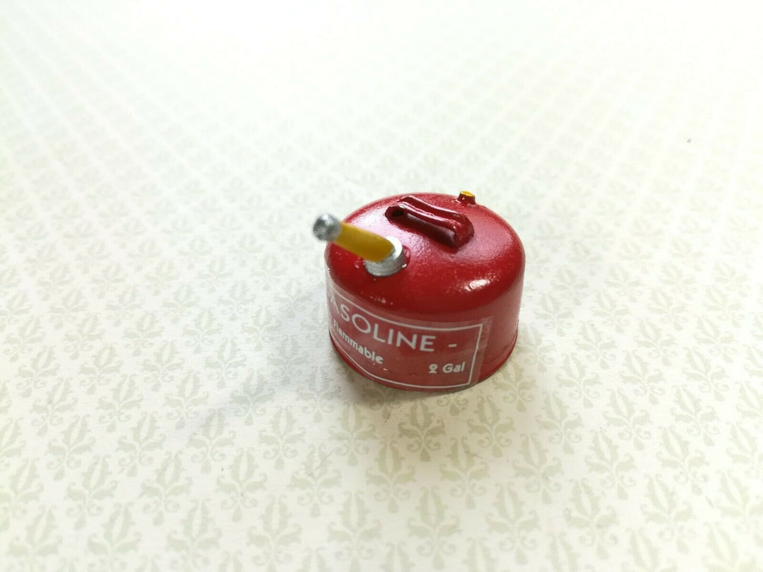 Dollhouse Miniature Red Gas Can Sir Thomas Thumb 1:12 Scale Vintage Style - Miniature Crush
