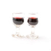 Dollhouse Miniature Red Wine x2 Glasses of 1:6 Scale