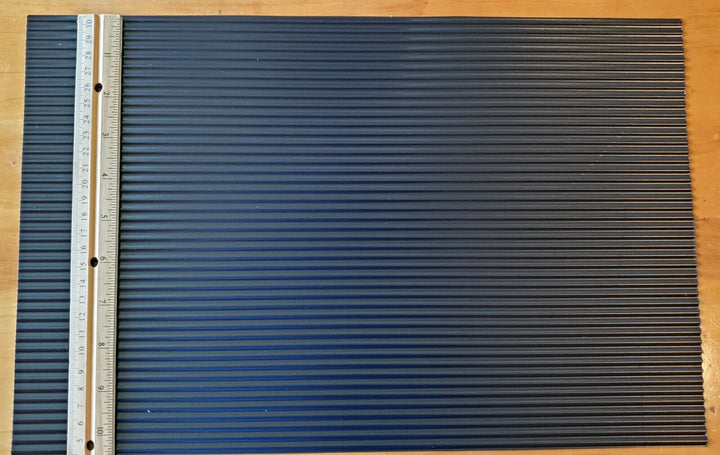 Dollhouse Miniature Roof Panel Black Corrugated Plastic 1:12 Scale Roofing - Miniature Crush