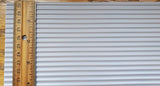 Dollhouse Miniature Roof Panel Light Gray Corrugated Plastic 1:12 Scale Roofing - Miniature Crush