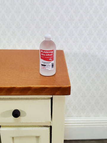 Dollhouse Miniature Rubbing Alcohol Bottle Modern Style 1:12 Scale Medicine - Miniature Crush