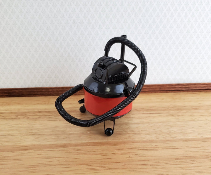 Dollhouse Miniature Shop Vac Vacuum (Large) Black & Red Metal 1:12 Scale Garage - Miniature Crush