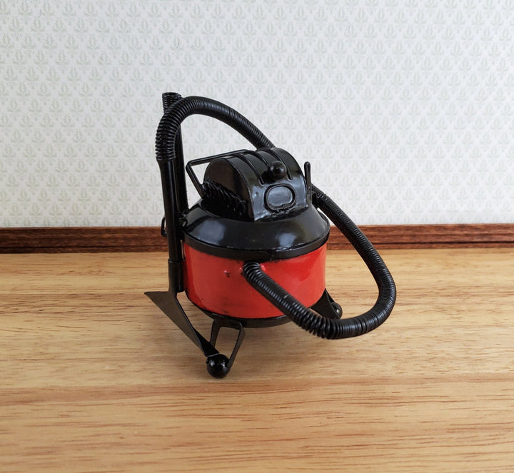 Dollhouse Miniature Shop Vac Vacuum (Large) Black & Red Metal 1:12 Scale Garage - Miniature Crush