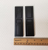 Dollhouse Miniature Shutters 3 Panel 1 Pair BLACK 1:12 Scale 4 5/8" CLA75021 - Miniature Crush