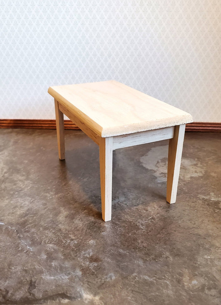 Dollhouse Miniature Small Kitchen or Dining Room Table Unfinished 1:12 Scale Furniture - Miniature Crush