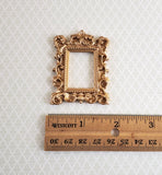 Dollhouse Miniature Small Picture Frame Fancy Gold for Paintings 1:12 Scale B0432 - Miniature Crush