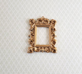 Dollhouse Miniature Small Picture Frame Fancy Gold for Paintings 1:12 Scale B0432 - Miniature Crush
