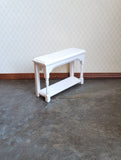 Dollhouse Miniature Small Side Table White with Lower Shelf 1:12 Scale Furniture - Miniature Crush
