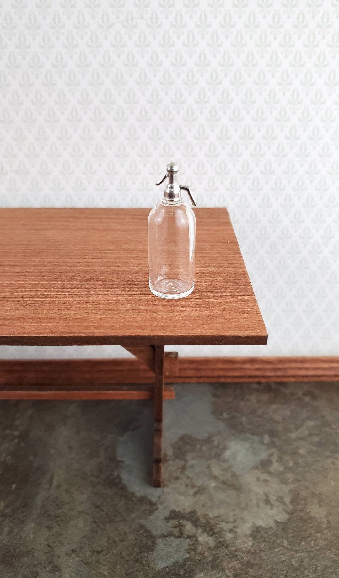 Dollhouse Miniature Soda Siphon Seltzer Bottle Scale Hand Blown Philip Grenyer - Miniature Crush