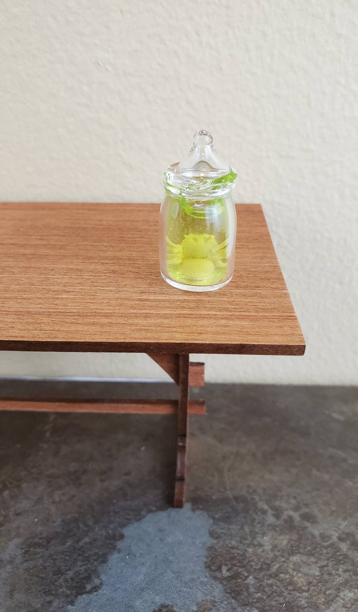 Dollhouse Miniature Spider in Glass Jar with Formaldehyde Large 1:12 Scale - Miniature Crush
