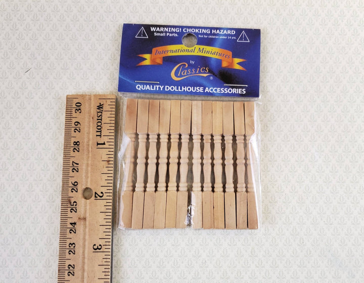 Dollhouse Miniature Spindles Stair Balusters 1:12 Scale 2 1/2" Tall posts - Miniature Crush