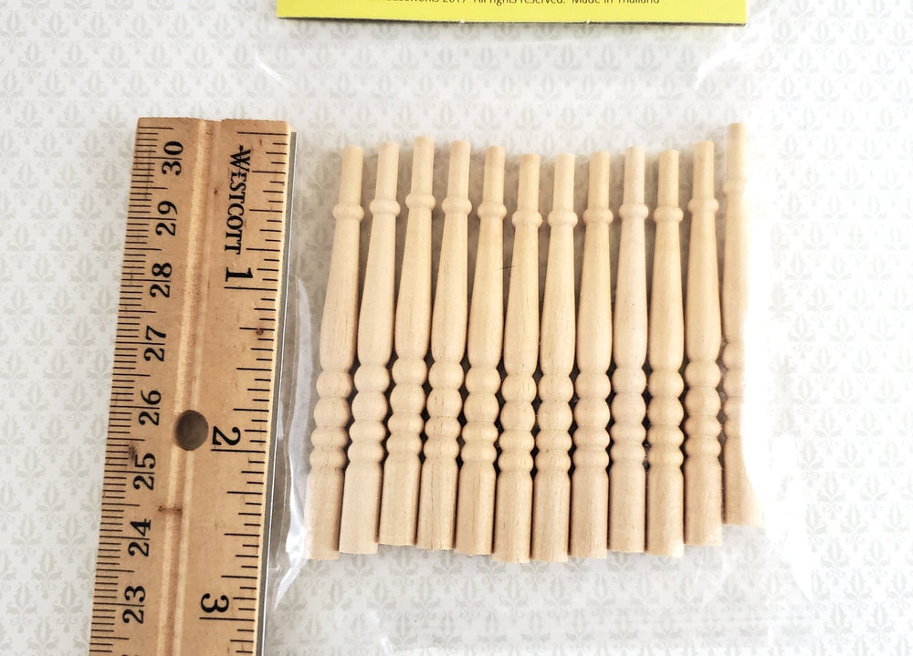 Dollhouse Miniature Spindles Stair Balusters 1:12 Scale 2 5/8" Tall Houseworks 7009 - Miniature Crush