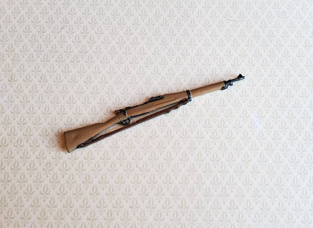 Dollhouse Miniature Springfield Rifle 1903 Prop 1:12 Scale Painted Metal 3.5" - Miniature Crush