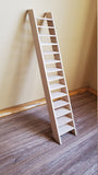 Dollhouse Miniature Stairs Stairway Simple Tall Narrow Wood Unfinished 1:12 Scale 10" x 2" - Miniature Crush