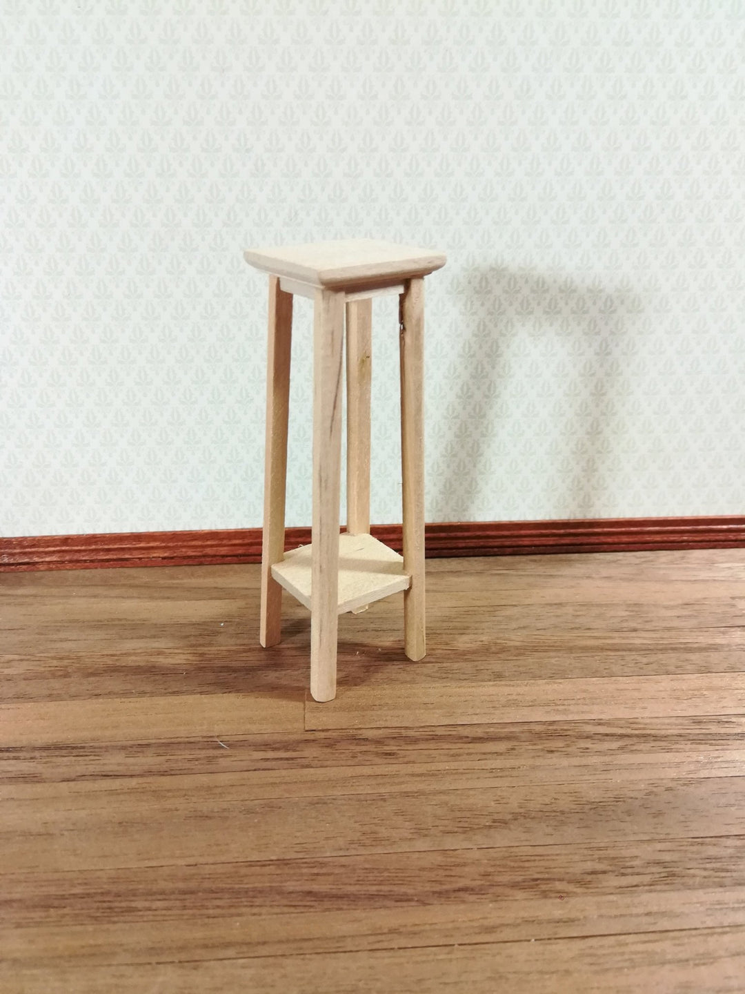 Dollhouse Miniature Tall Fern or Plant Stand Unfinished 1:12 Scale Furniture - Miniature Crush