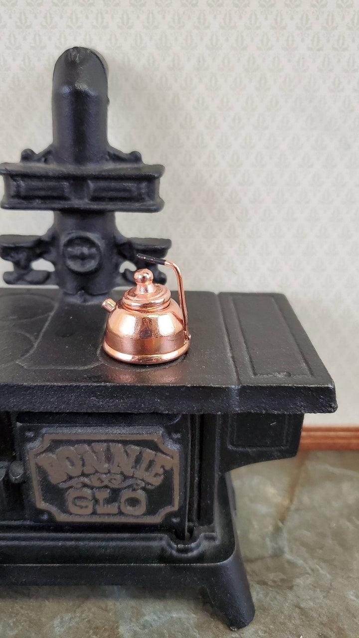 Dollhouse Miniature Teapot Tea Kettle Modern Copper 1:12 Scale Kitchen Accessories - Miniature Crush