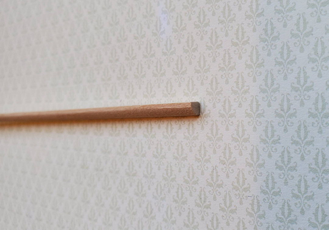 Dollhouse Miniature Trim Quarter Round Thin Wood Strip 1/8" x 18" long 1:12 Scale - Miniature Crush