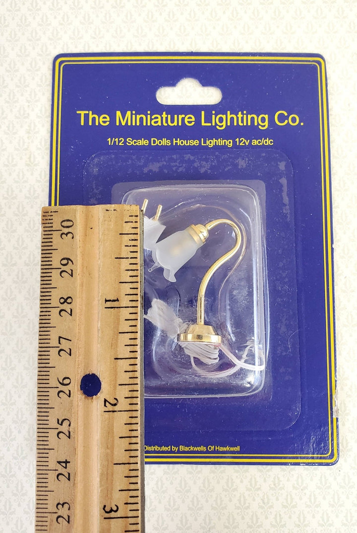 Dollhouse Miniature Tulip Desk Table Lamp Electric Light 1:12 Scale 12 Volt - Miniature Crush