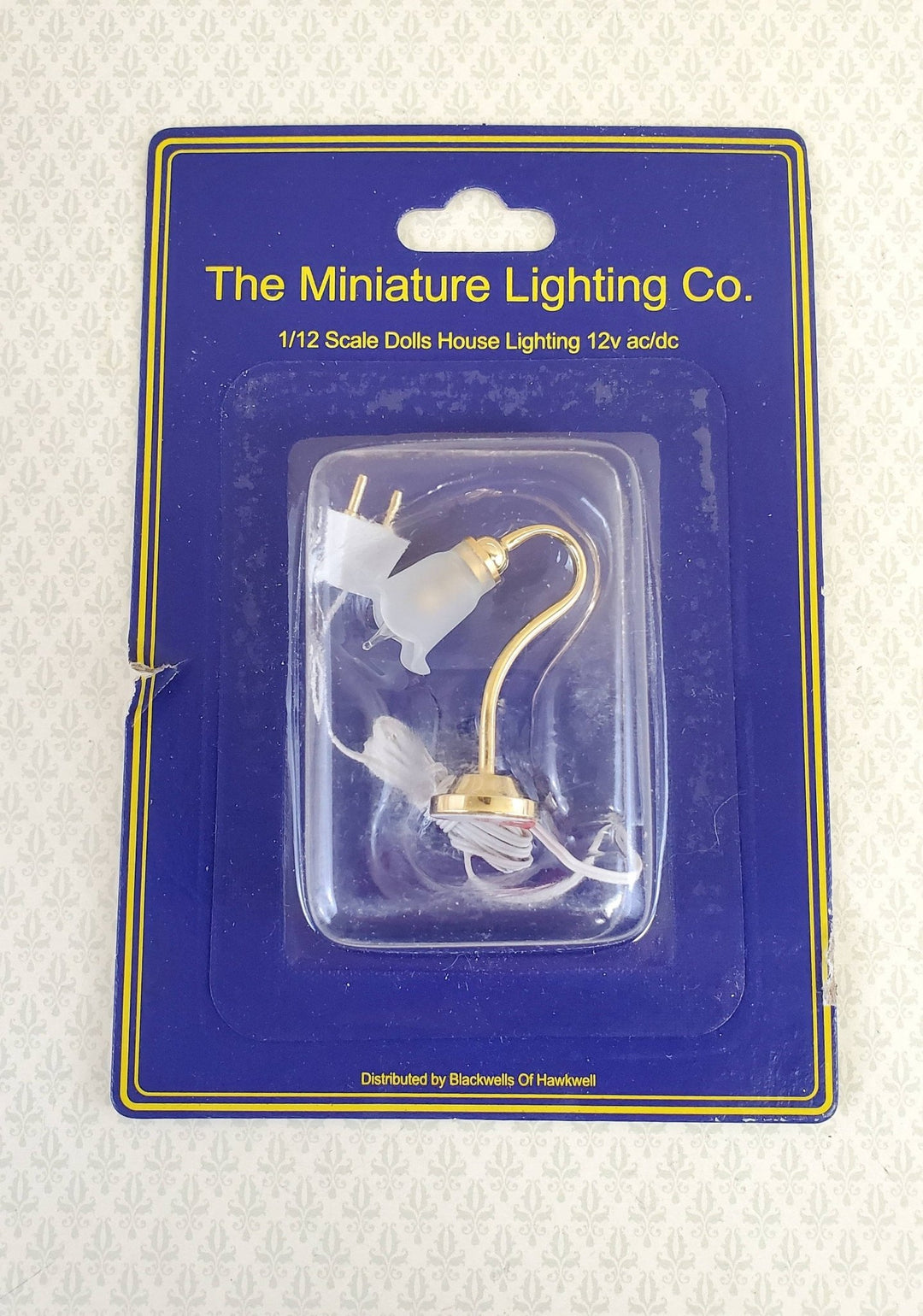Dollhouse Miniature Tulip Desk Table Lamp Electric Light 1:12 Scale 12 Volt - Miniature Crush