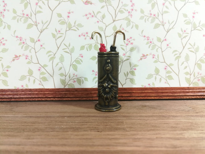 Dollhouse Miniature Umbrella or Cane Stand with Umbrellas Victorian 1:12 Scale - Miniature Crush