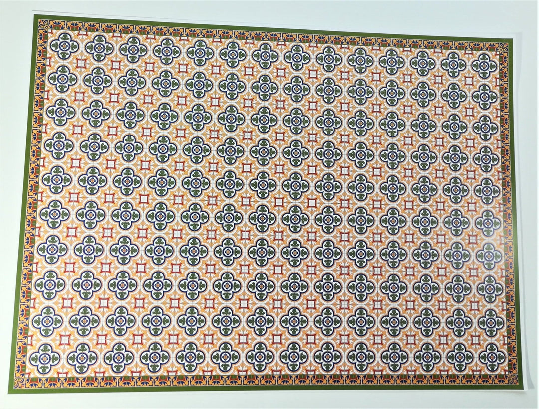 Floor Paper Victorian Tile