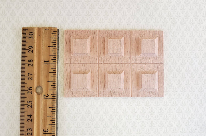 Dollhouse Miniature Wainscot Wall Panel Wood Paneling Raised Panels 1:12 Scale 71071 - Miniature Crush