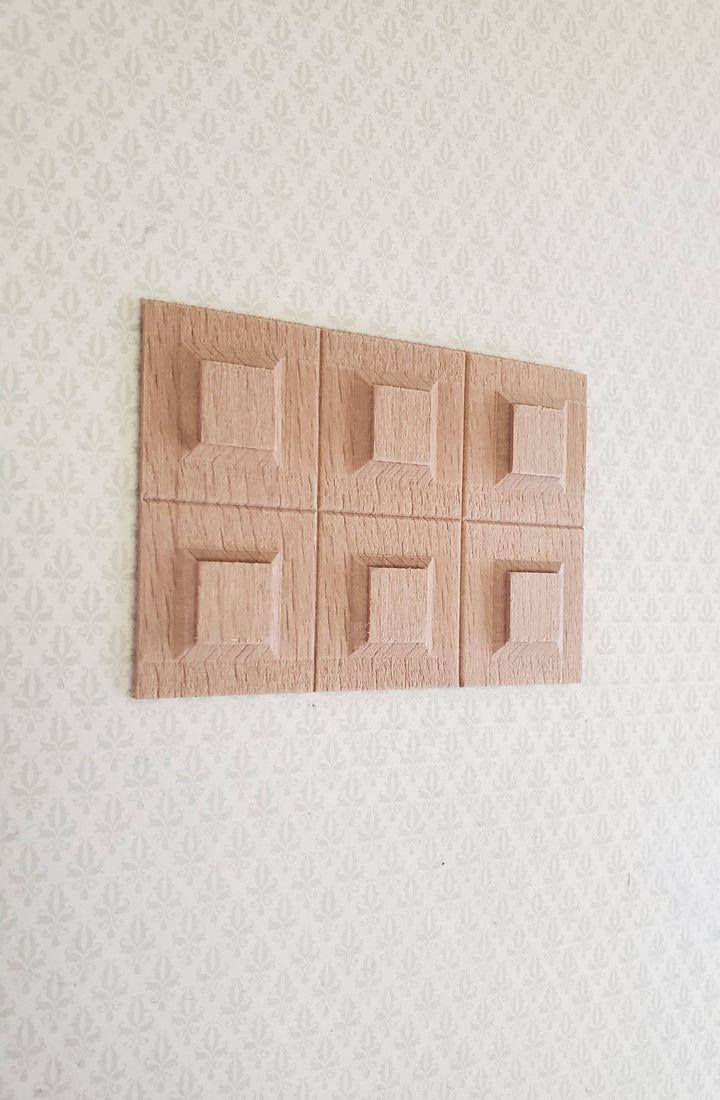 Dollhouse Miniature Wainscot Wall Panel Wood Paneling Raised Panels 1:12 Scale 71071 - Miniature Crush
