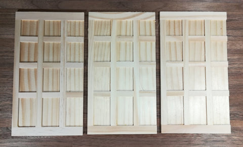 Dollhouse Miniature Wall Panels Tudor Style Wood Paneling x3 1:12 Scale - Miniature Crush