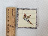 Dollhouse Miniature Wall "Tiles" Embossed Paper Bird 1:12 Scale by World Model - Miniature Crush