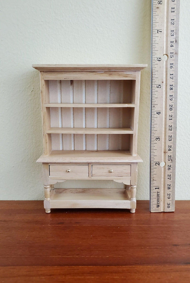 Dollhouse Miniature Welsh Kitchen Cabinet Cupboard 1:12 Scale Furniture Light Oak Finish - Miniature Crush