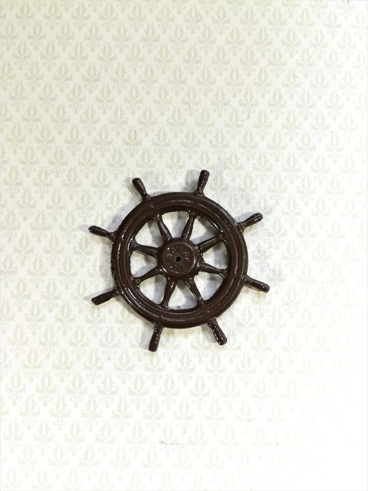 Dollhouse Miniature Wheel Ship or Boat Wall Decoration 1:12 Scale - Miniature Crush