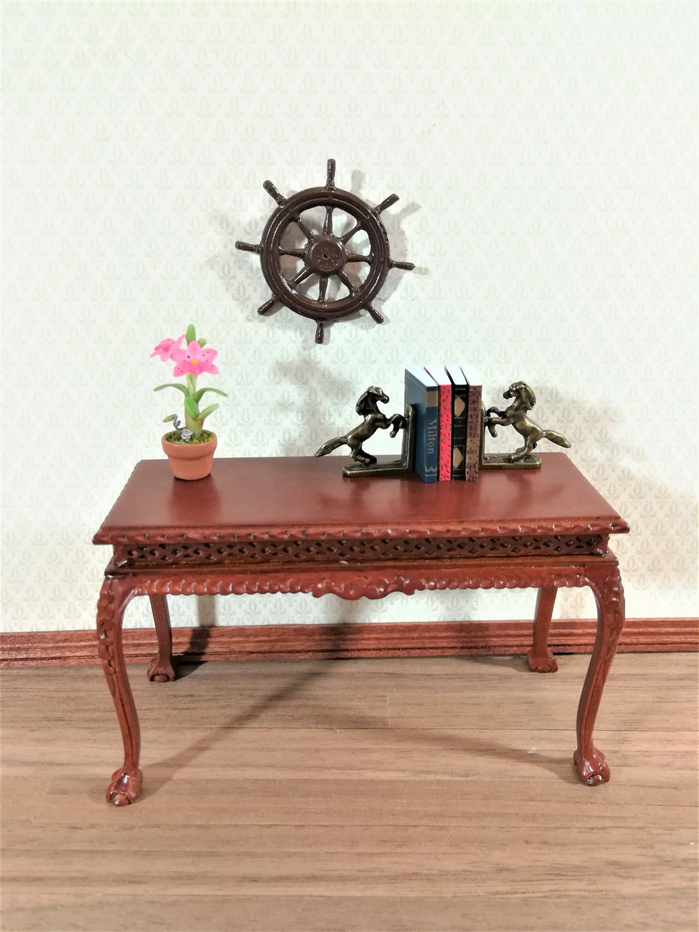 Dollhouse Miniature Wheel Ship or Boat Wall Decoration 1:12 Scale - Miniature Crush