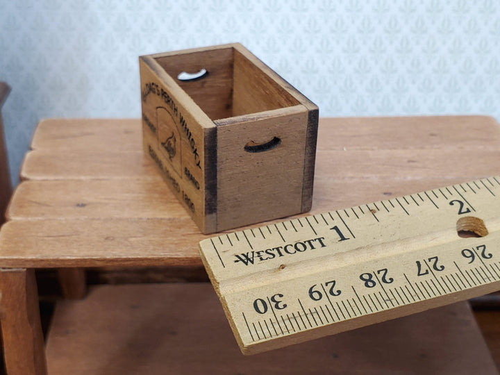Dollhouse Miniature Whiskey Crate Gloag's Perth Whisky Vintage Style 1:12 Scale Handmade - Miniature Crush