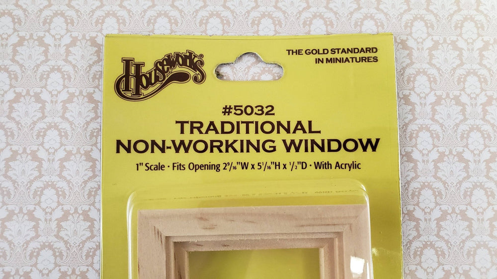 Dollhouse Miniature Window Traditional Non Working 1:12 Scale Houseworks 5032 - Miniature Crush