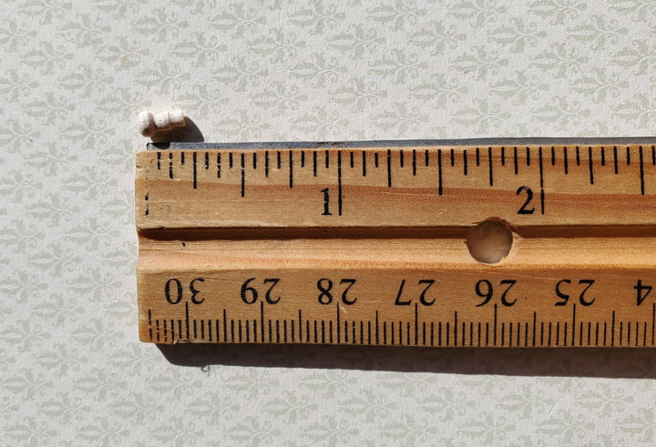 Dollhouse Miniature Wood Knobs or Drawer Pulls Small 12 Pieces 1:12 Scale 6 mm - Miniature Crush
