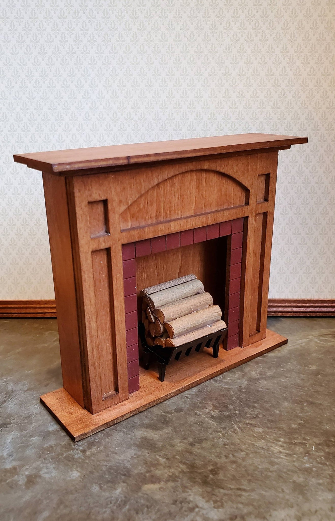 Dollhouse Miniature Wood Logs Fireplace Log Stack Real Wood 1:12 Scale - Miniature Crush